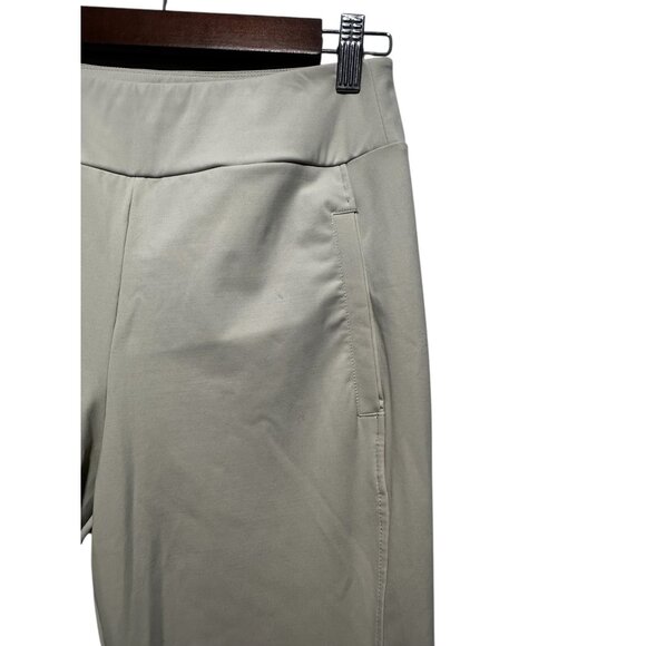 Carbon38 Kick Flare Pants Womens Small Beige High Rise Bootcut Pilates Workout - Picture 12 of 16